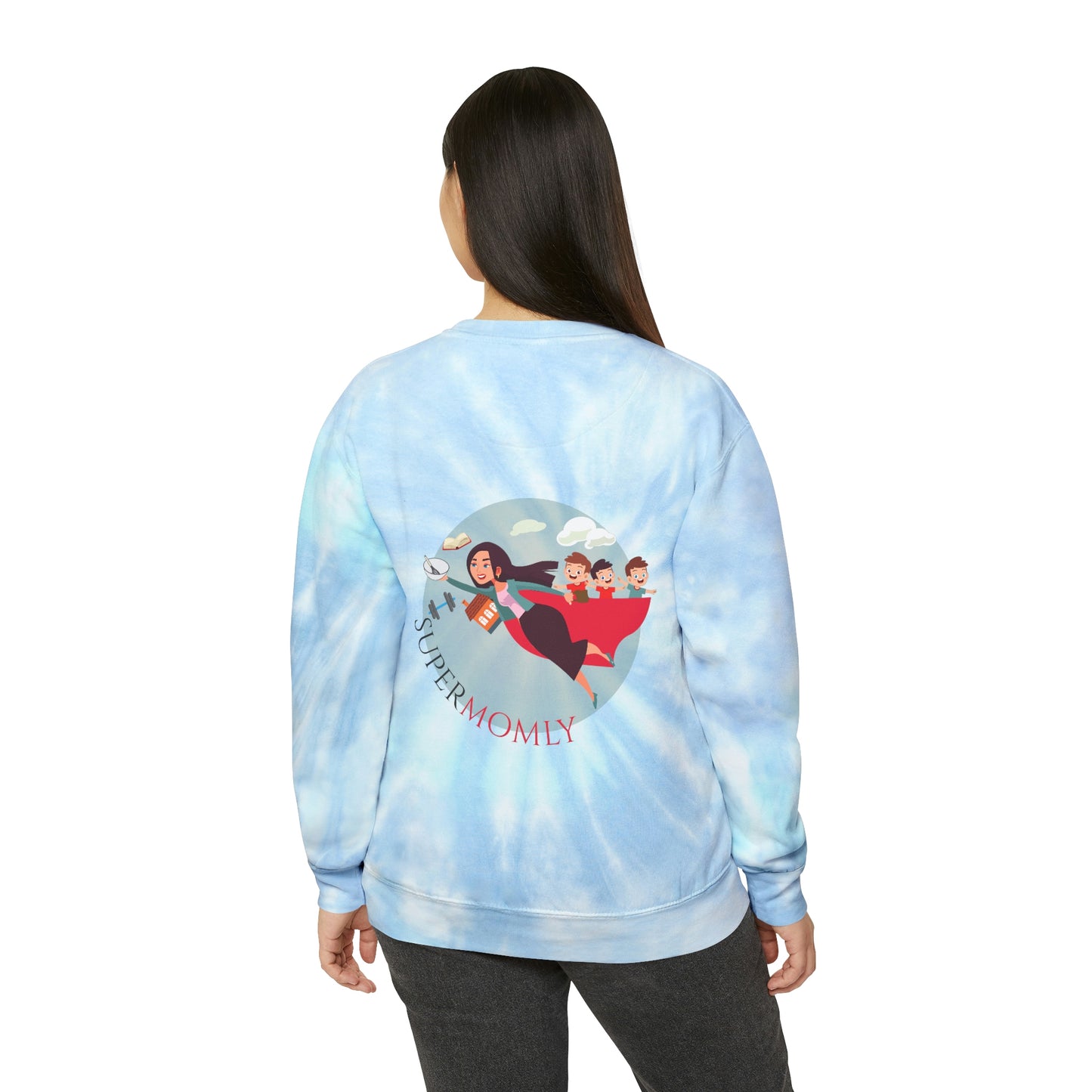 SuperMomly Tie-Dye Sweatshirt